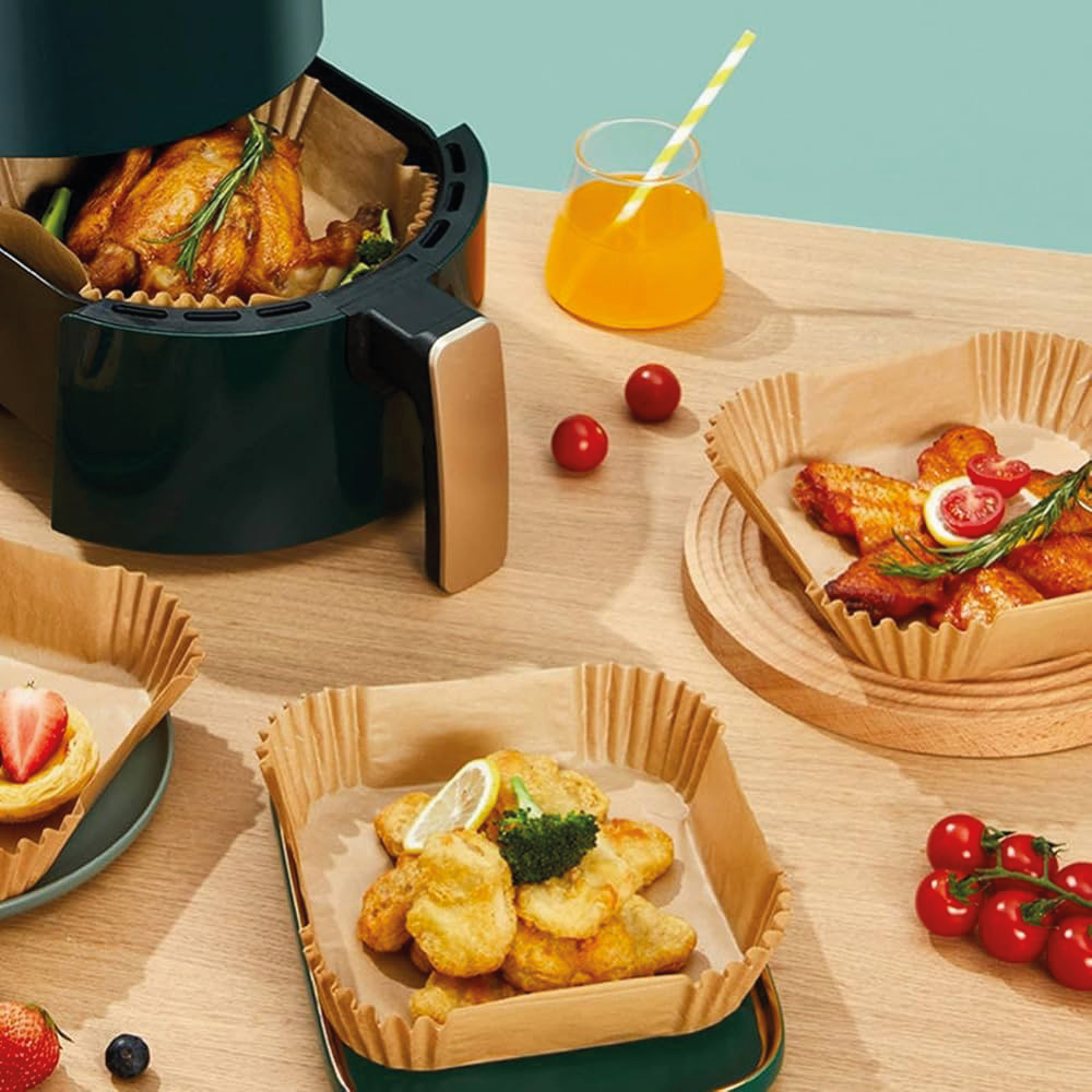Papiers cuisson carrés Sulfy pour Air Fryer