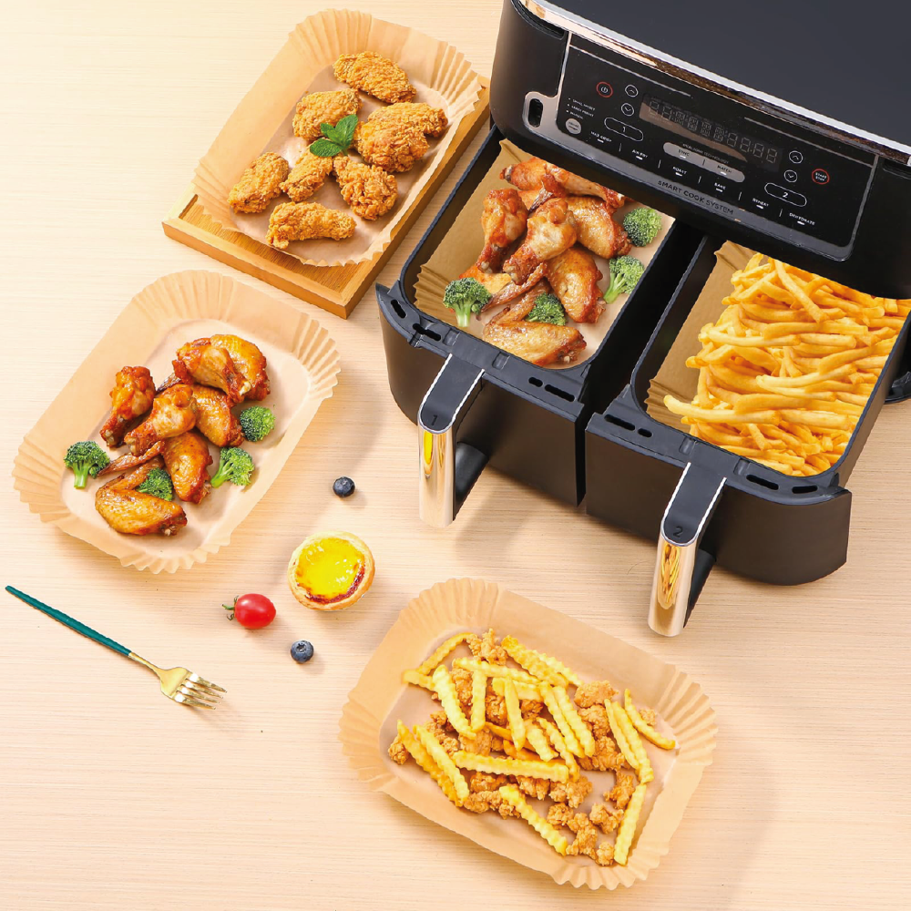 Papiers cuisson rectangulaires Sulfy pour Air Fryer