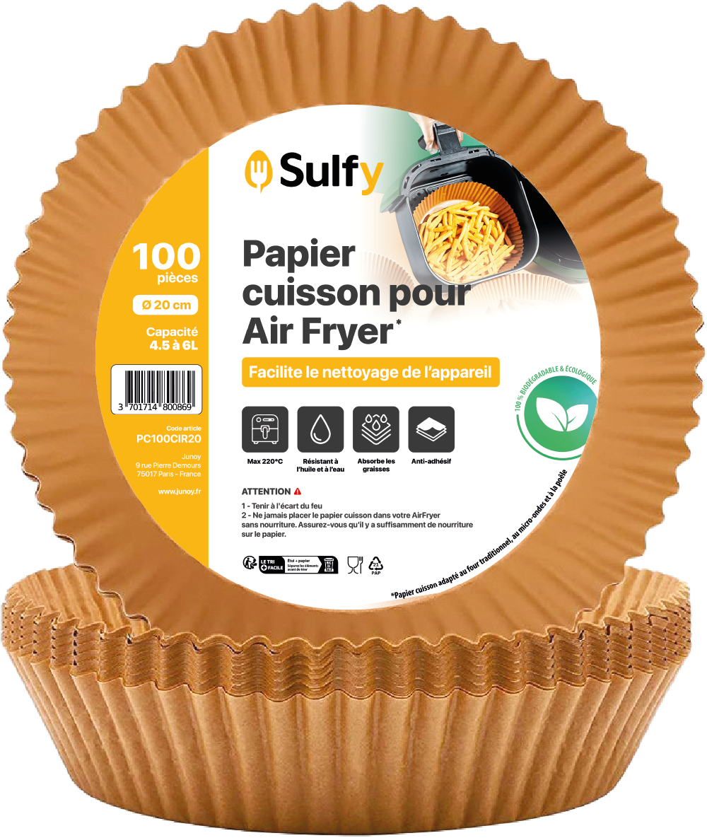 Papier cuisson rond 20 cm